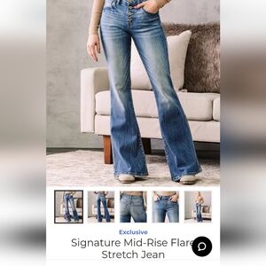 KanCan Signature Mid-Rise Flare Stretxh Jean